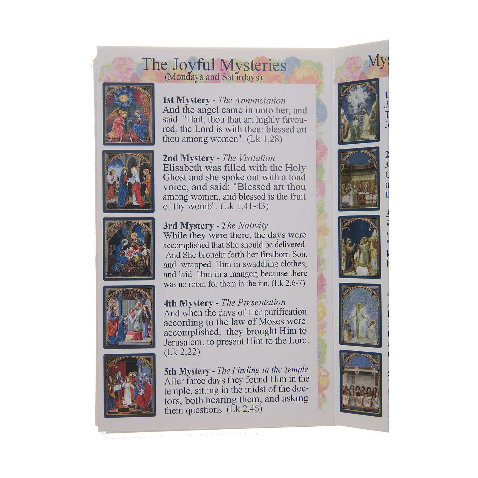 Holyart Livret Le Saint Rosaire en Anglais