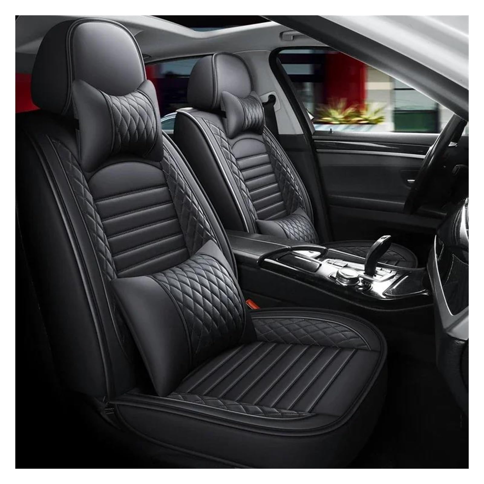 Housse de siège auto universelle noire pour protéger et rénover les Chevy Malibu Aveo - 6