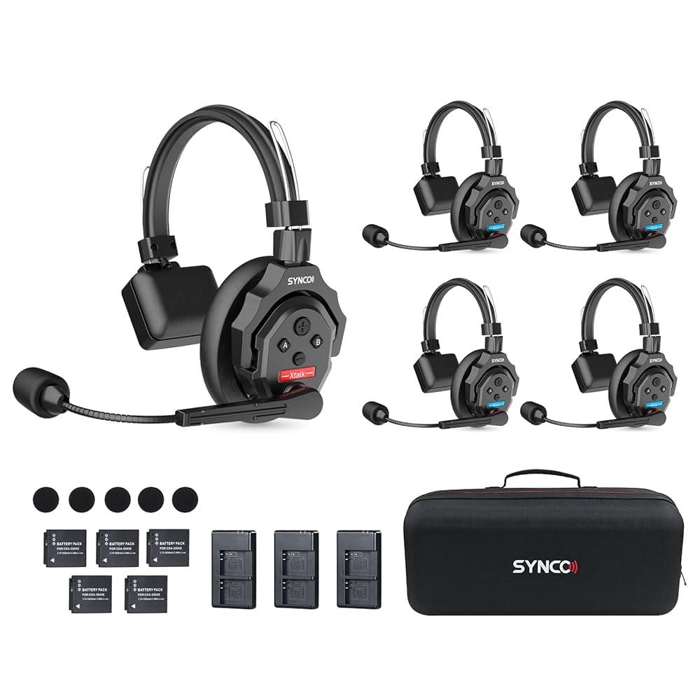 SYNCO XTalk X5 ワイヤレスヘッドセット Amazon.com: SYNCO XTalk X5 2.4GHz Wireless Headset Intercom