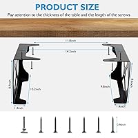 Vista 6 de Under Desk Holder for PS5, Stealth Mount for PS5, Metal Stand Compaitble with Playstation 5 Disc & Digital Edition Console