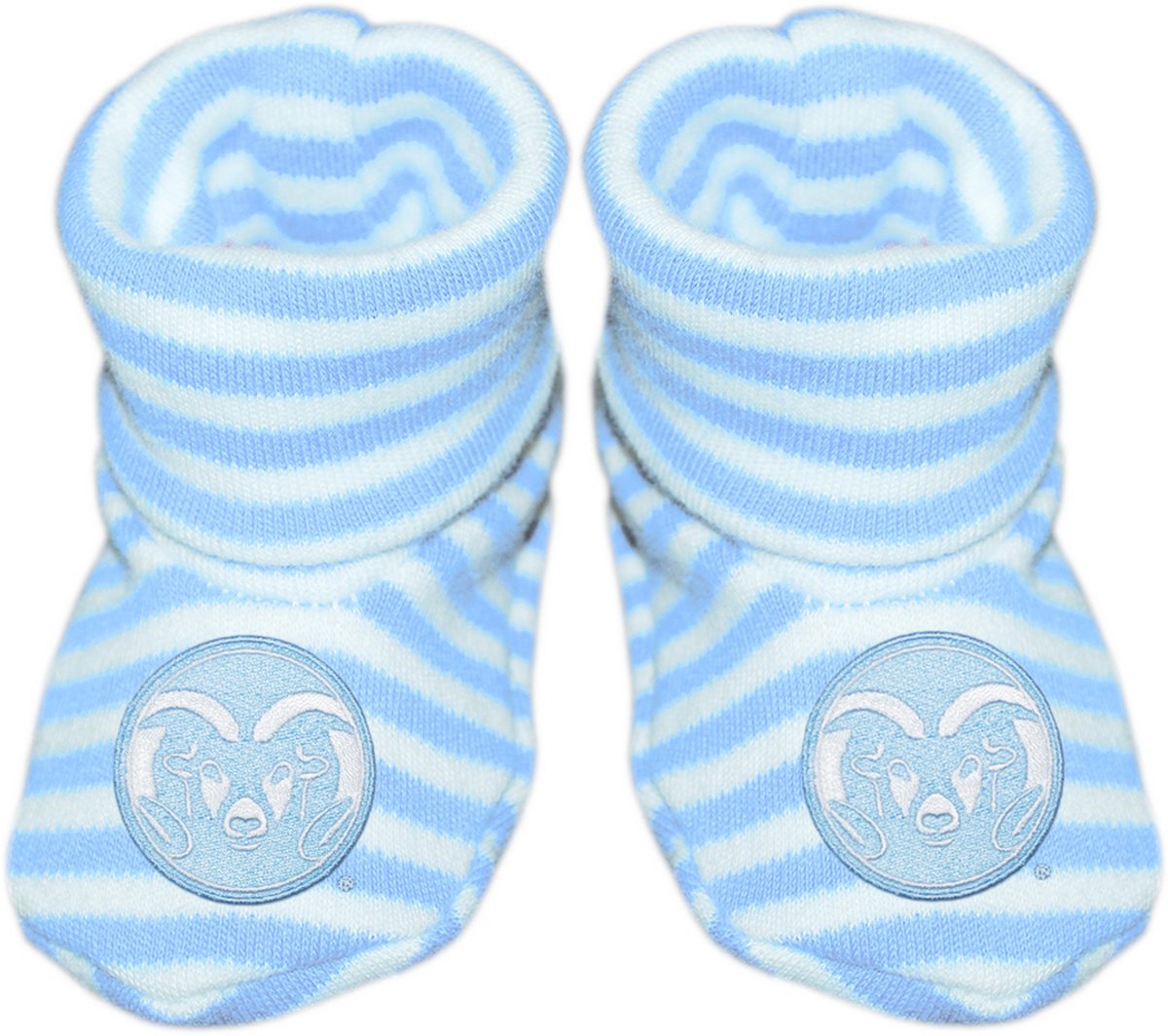 Colorado State University Rams Newborn Baby Striped Bootie Sock