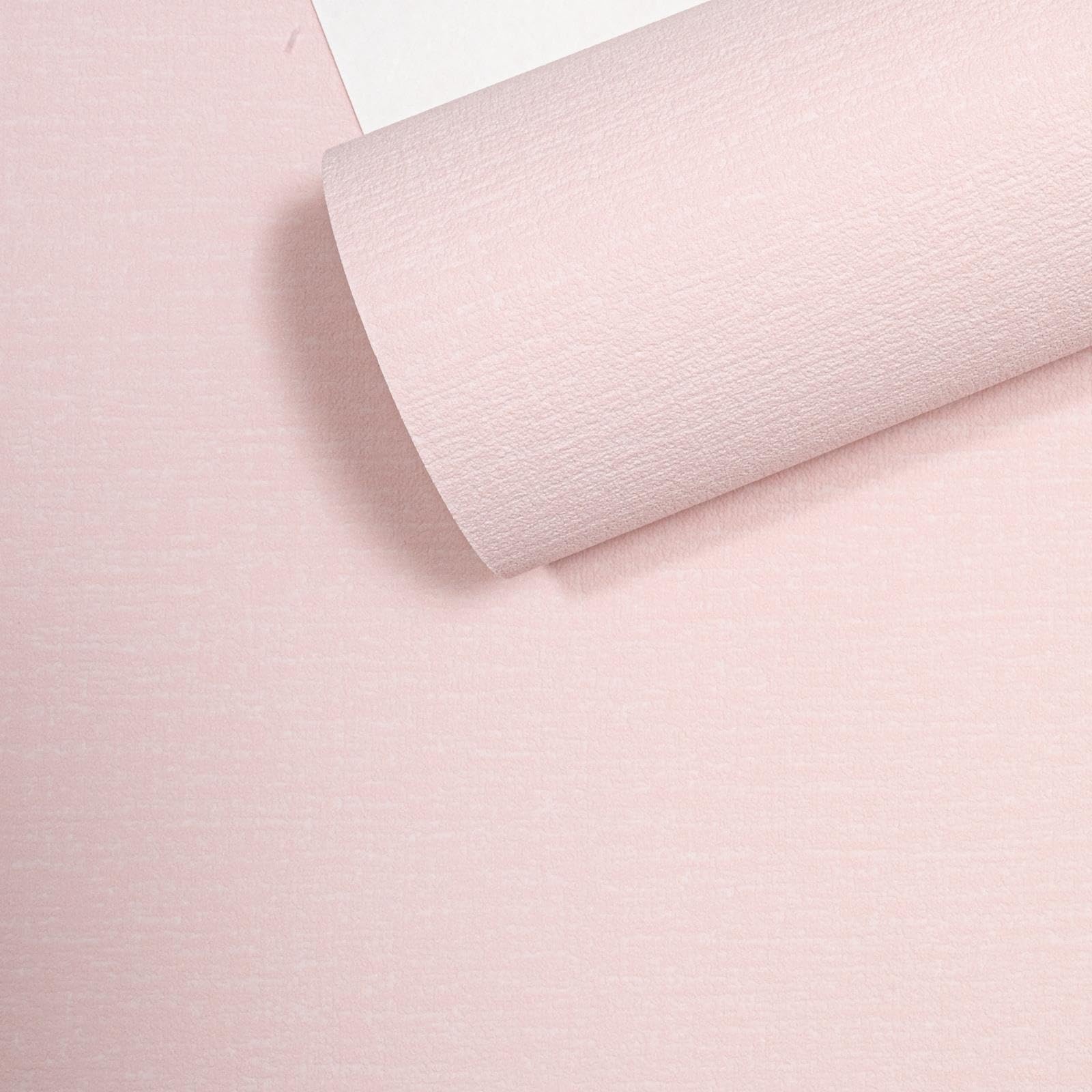 SOPHIE LAURENCE Plain Pink Textured Wallpaper Thick Kids Girls Playroom Nursery Paste The Wall Embossed Cafe