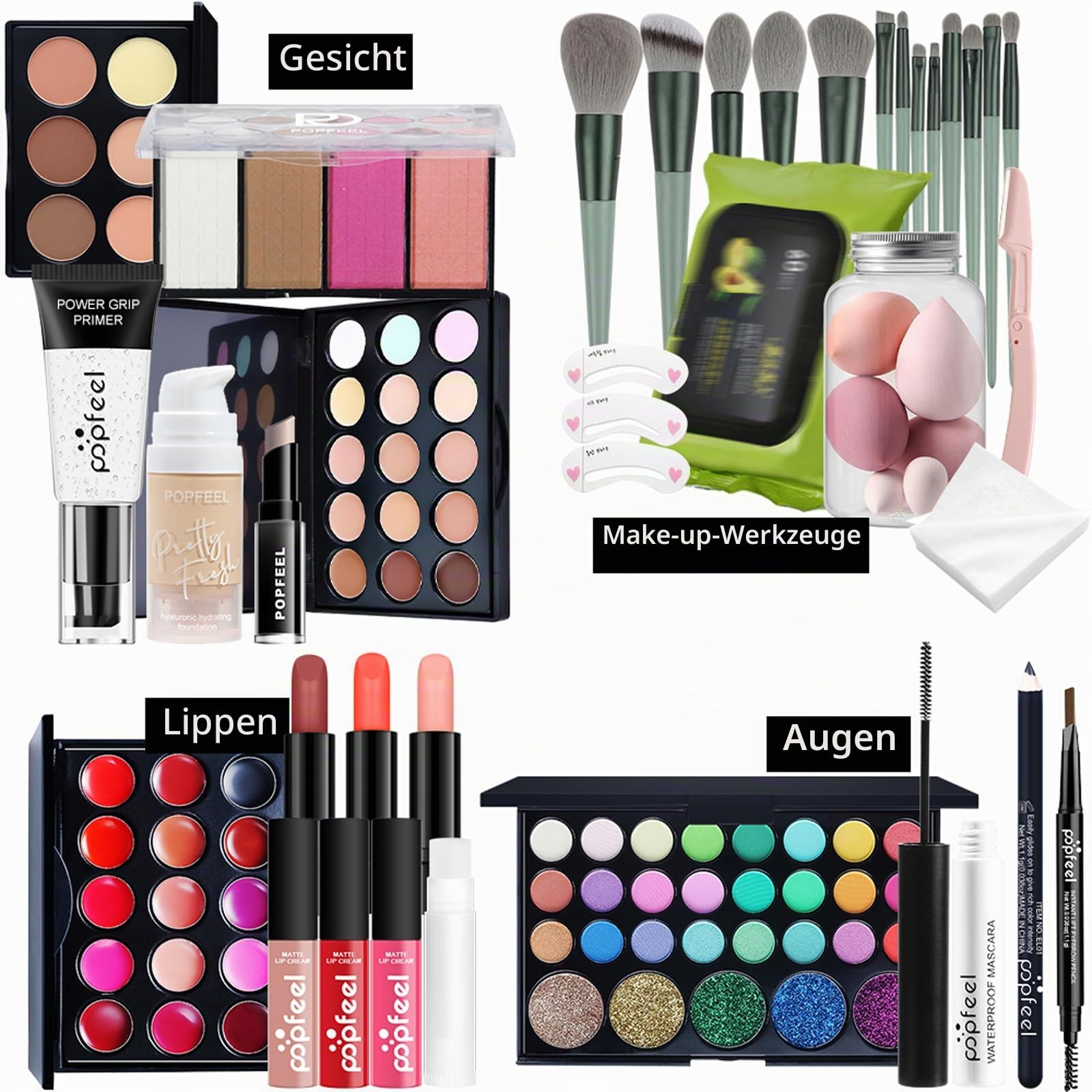 Professionelles Schmink Set, Exquisites Kosmetik Starter Kit#8