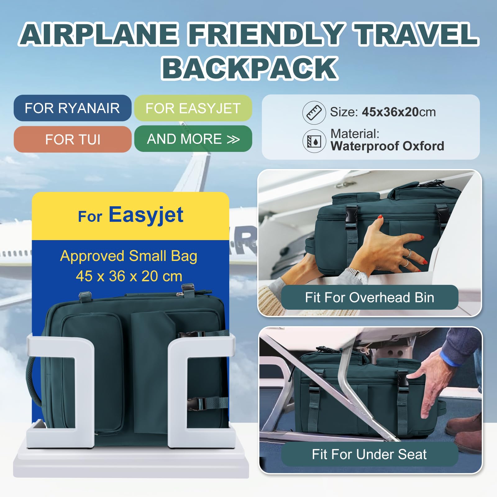 SZLX Zaino da viaggio grande da donna da viaggio zaino da escursionismo sportivo da esterno impermeabile zaino da scuola casual laptop da 14 pollici con porta di ricarica USB scomparto per scarpe