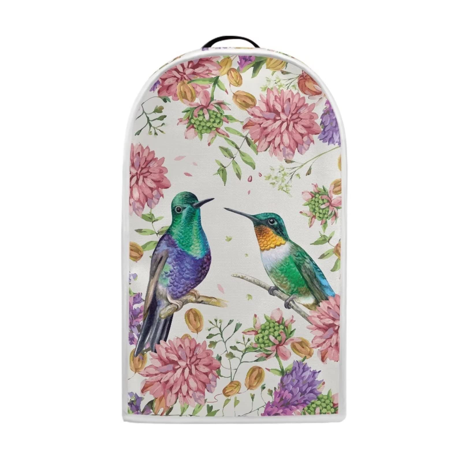 TODIYADDU Small Appliance Covers for Women Custom Blender Cover Machine Washable Kitchen Appliance Cover Portable Blender Cover Keep your Kitchen Tidy - Hummingbird