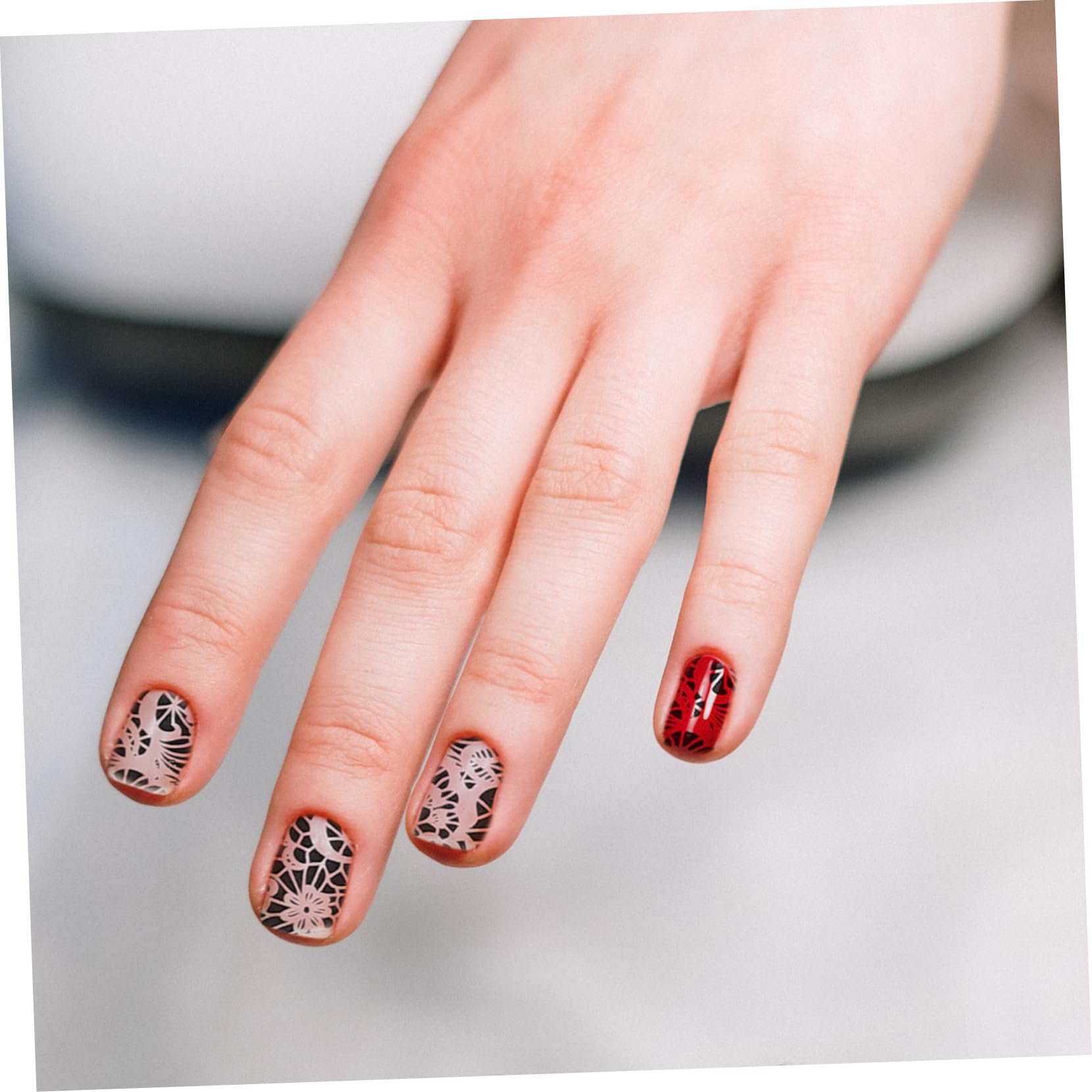 PACKOVE Nail Art Stickers e Design Facile Applicazione Per Decorazioni Unghie Uniche Per Occasione e Salone