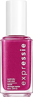 Expressie Nail Polish, Quick-Dry Deep Fuchsia Pink Nail Polish, Vegan, Don't Glitch Get Better, 0.33 fl oz