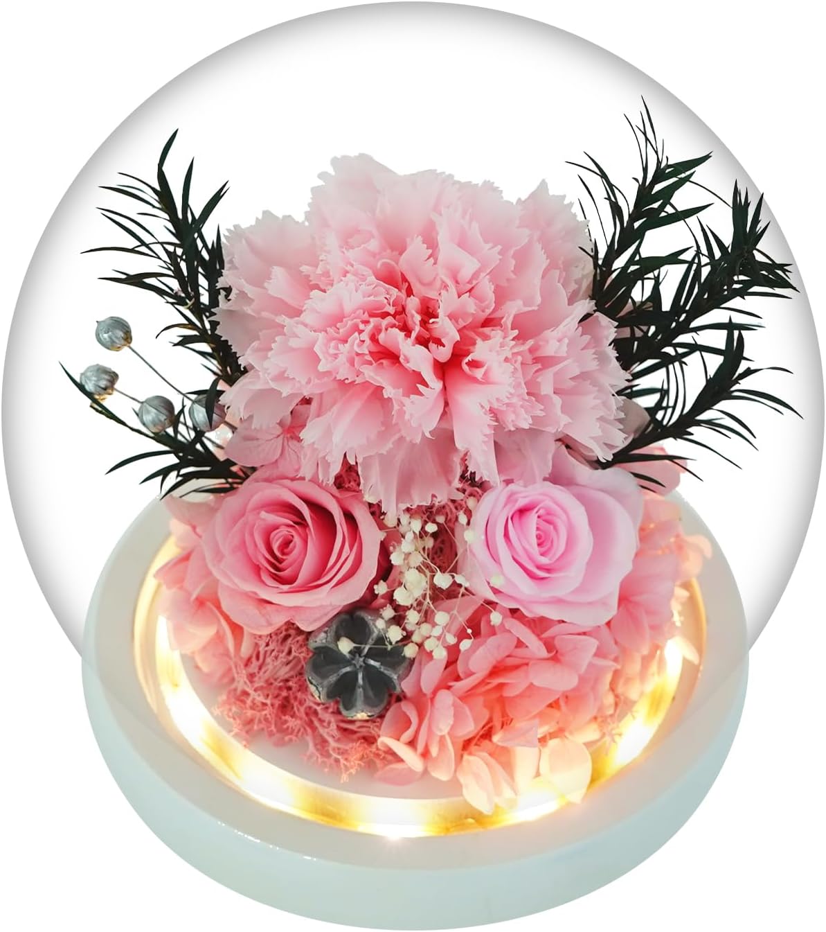 仏花　ガラスドーム　お盆　お彼岸　お供え　虹の橋　プリザーブドフラワー 仏花 ガラスドーム プリザーブドフラワー お盆 お彼岸 お供え 虹