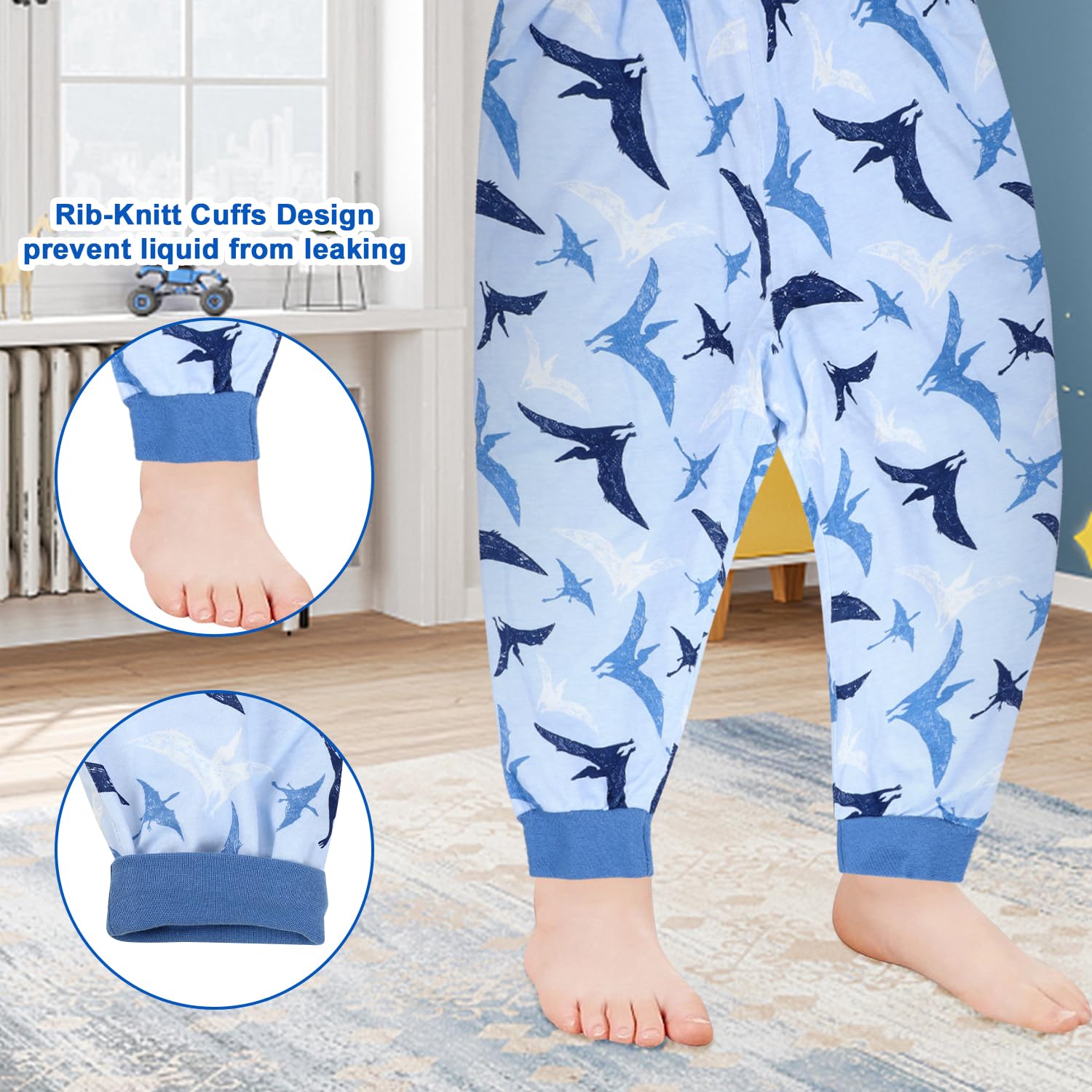 MOEMOE BABY Jupe de Couche, Culotte Apprentissage Propreté Garçon, Pantalon d'Apprentissage Nuit, Imperméable, Lot de 2, XL, 7-9 Ans, Jaune