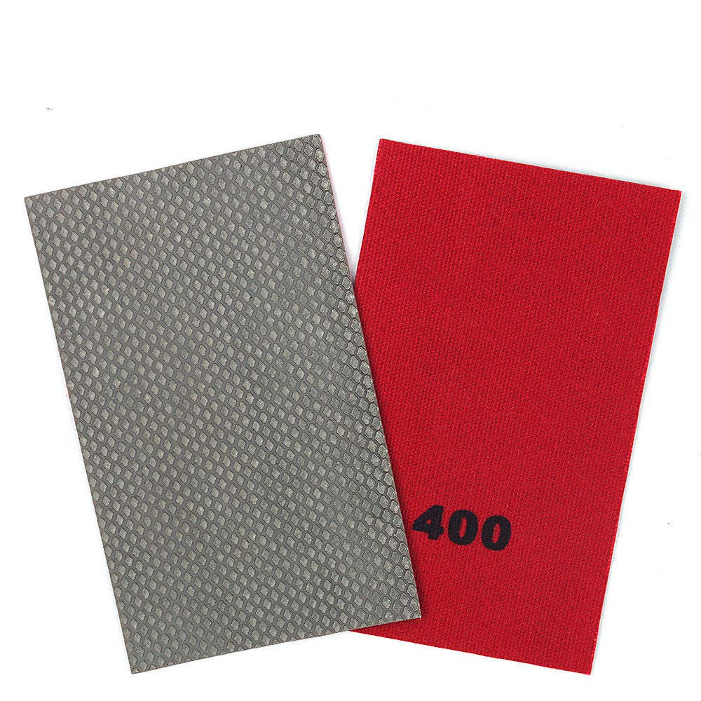 4 PZ Lucidatura Carta Vetrata Diamante Elettrolitico Abrasivo Foglio abrasivo 90 * 55mm Uso asciutto e bagnato Strumenti di lucidatura per molatura, 60