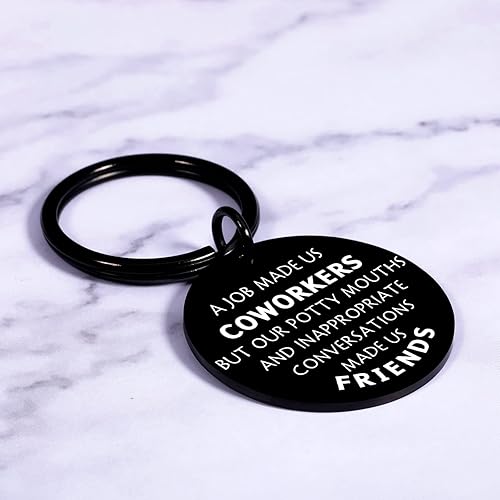 Miniatura 6 de Regalos de agradecimiento para compañeros de trabajo regalos de agradecimiento para empleados llavero divertido para compañeros de trabajo que se