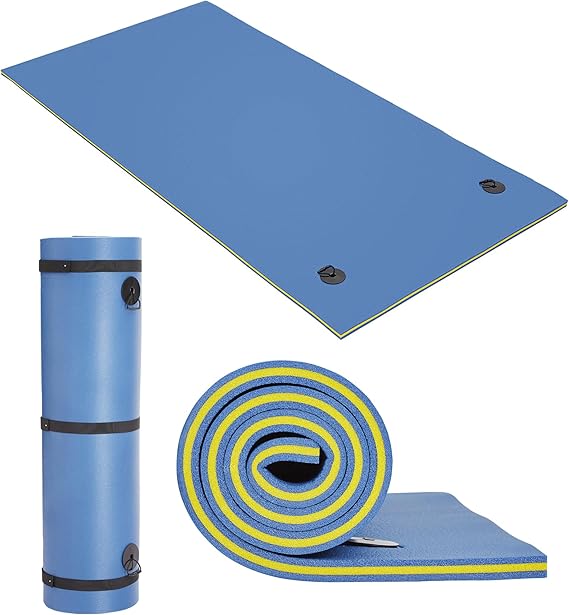 Lily Pad Floating Mat for Lake & Pool, 8'/9'/12' Extra Large Floating Water Mat, 3-Layer Tear-Resistant XPE Foam Suitable for Adults and Kids