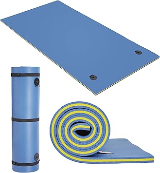 Lily Pad Floating Mat for Lake & Pool, 8'/9'/12' Extra Large Floating Water Mat, 3-Layer Tear-Resistant XPE Foam Suitable for Adults and Kids