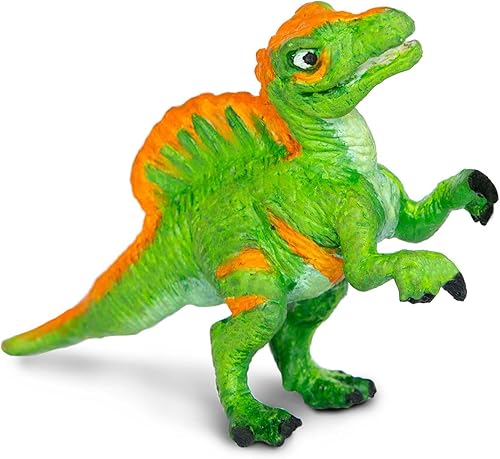 Miniatura 4 de Safari Ltd. Dino Dana Baby Spinosaurus in Egg Figurine - Huevo de dinosaurio de 4.5 pulgadas, juguete educativo para niños, niñas y niños a partir