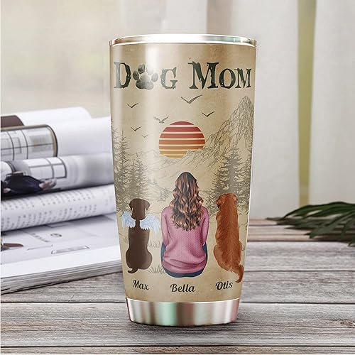 Miniatura 2 de Vaso personalizado con texto en inglés "A Girl and Her Dog A Bond That Can't Be Broken Cup" Taza personalizada para perro mamá, Navidad, cumpleaños,