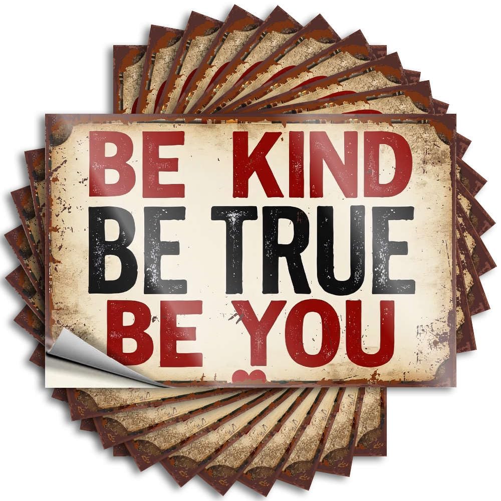 Tattoo Stuff for Teens Mold Girly Wall Be Kind Be True Be You - Scratch Resistant Stickers(12X18CM)