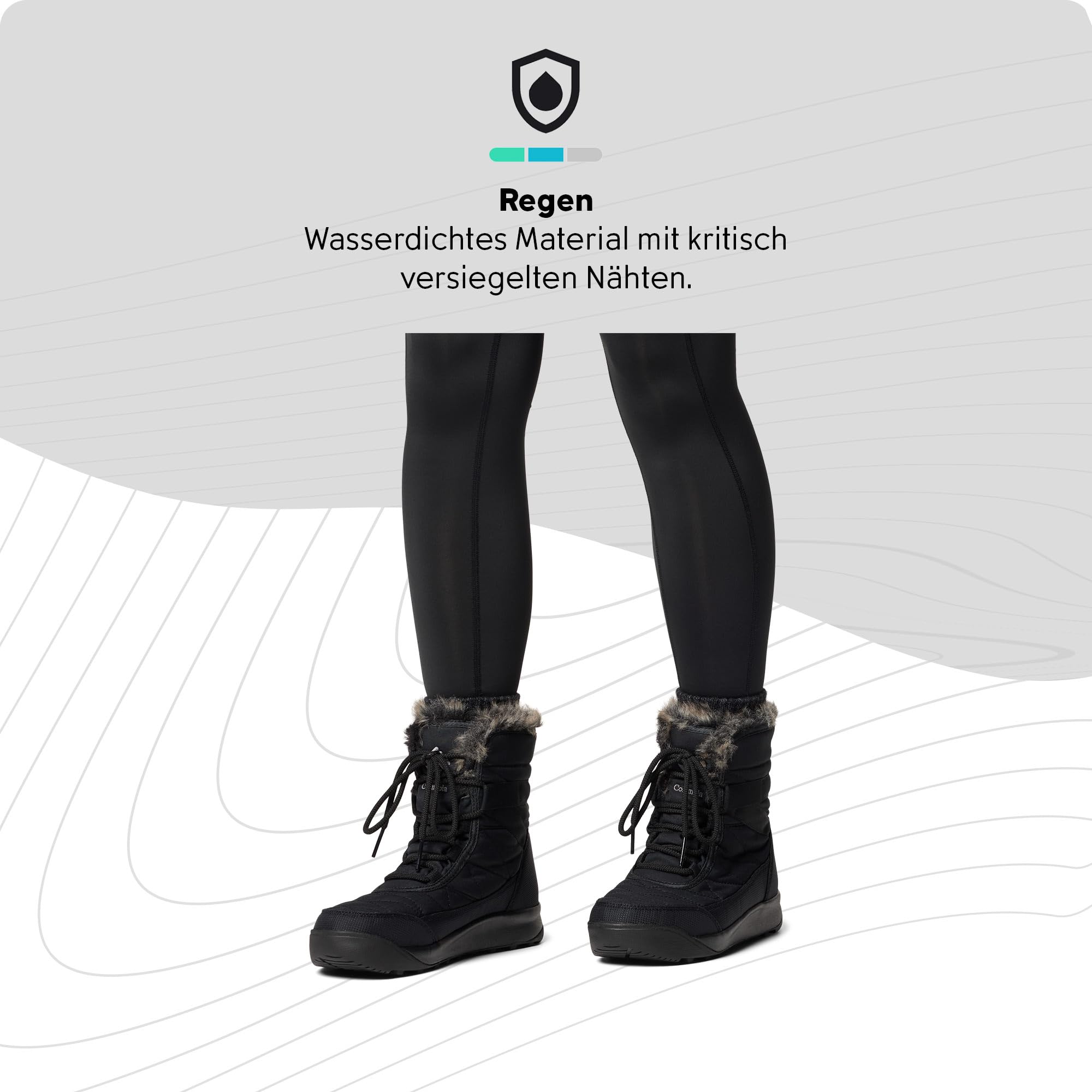 Columbia Damen Minx Shorty IV Schneestiefel wasserdicht 2079181 schwarz