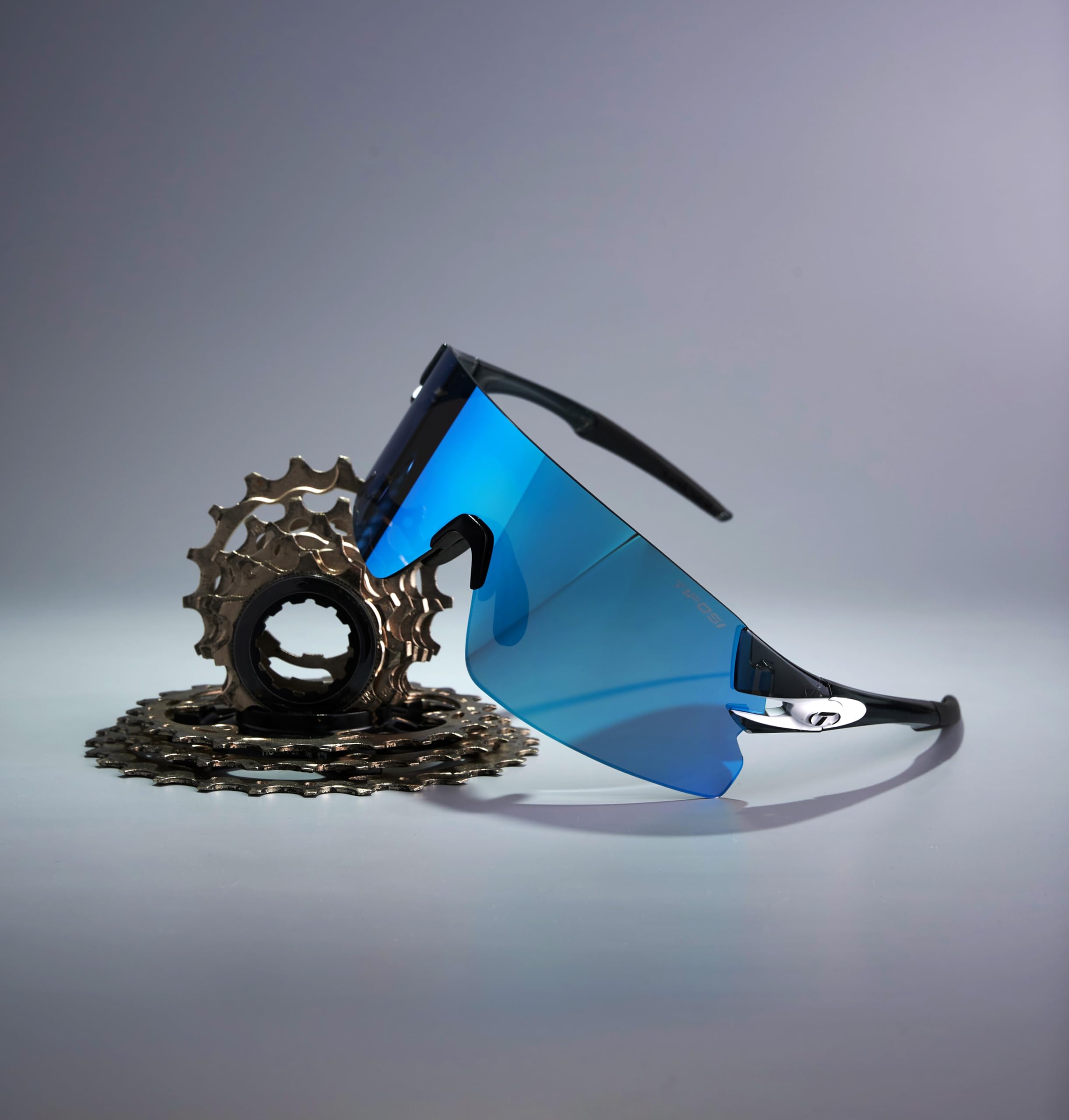 Tifosi Rail XC Clarion Sonnenbrille mit austauschbaren Gläsern, Crystal Smoke, keine Größe, Crystal Smoke, NO SIZE