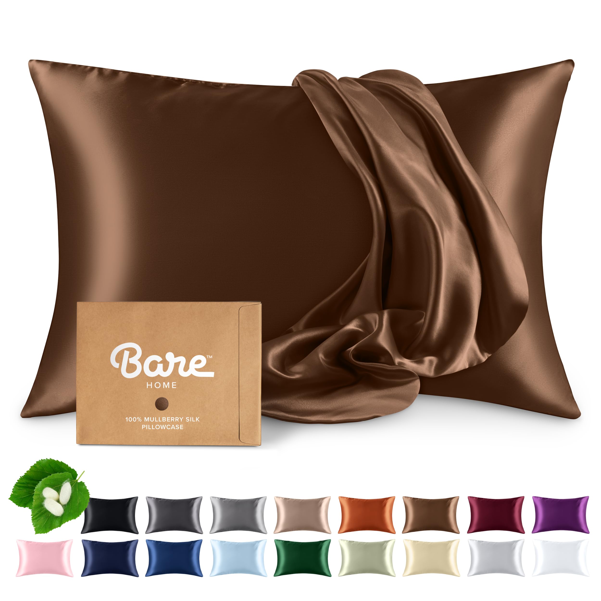 Bare Home Mulberry Silk Pillowcase