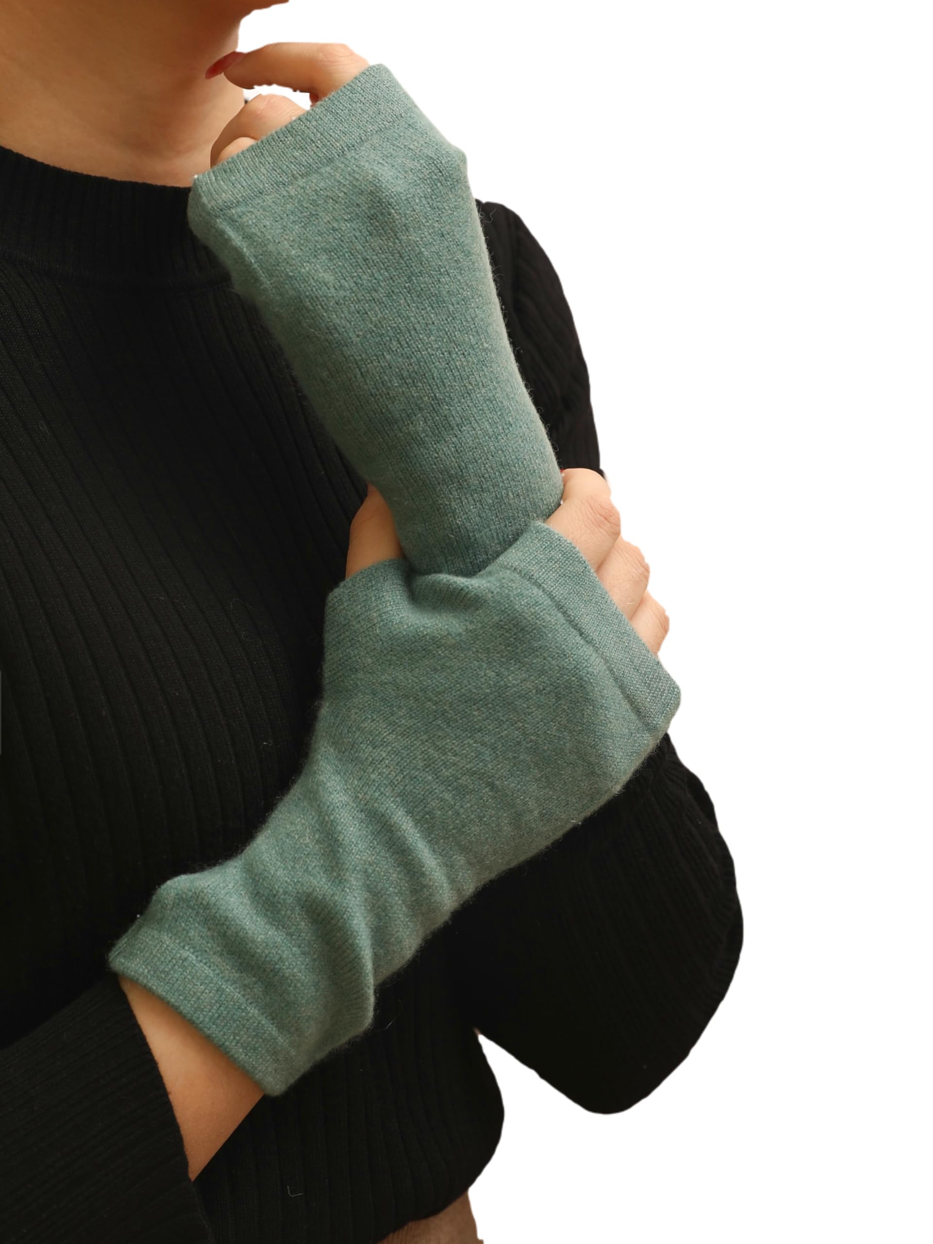 Kaschmir-Wolle Damen Pulswärmer fingerlose Handschuhe Hand-Stulpen