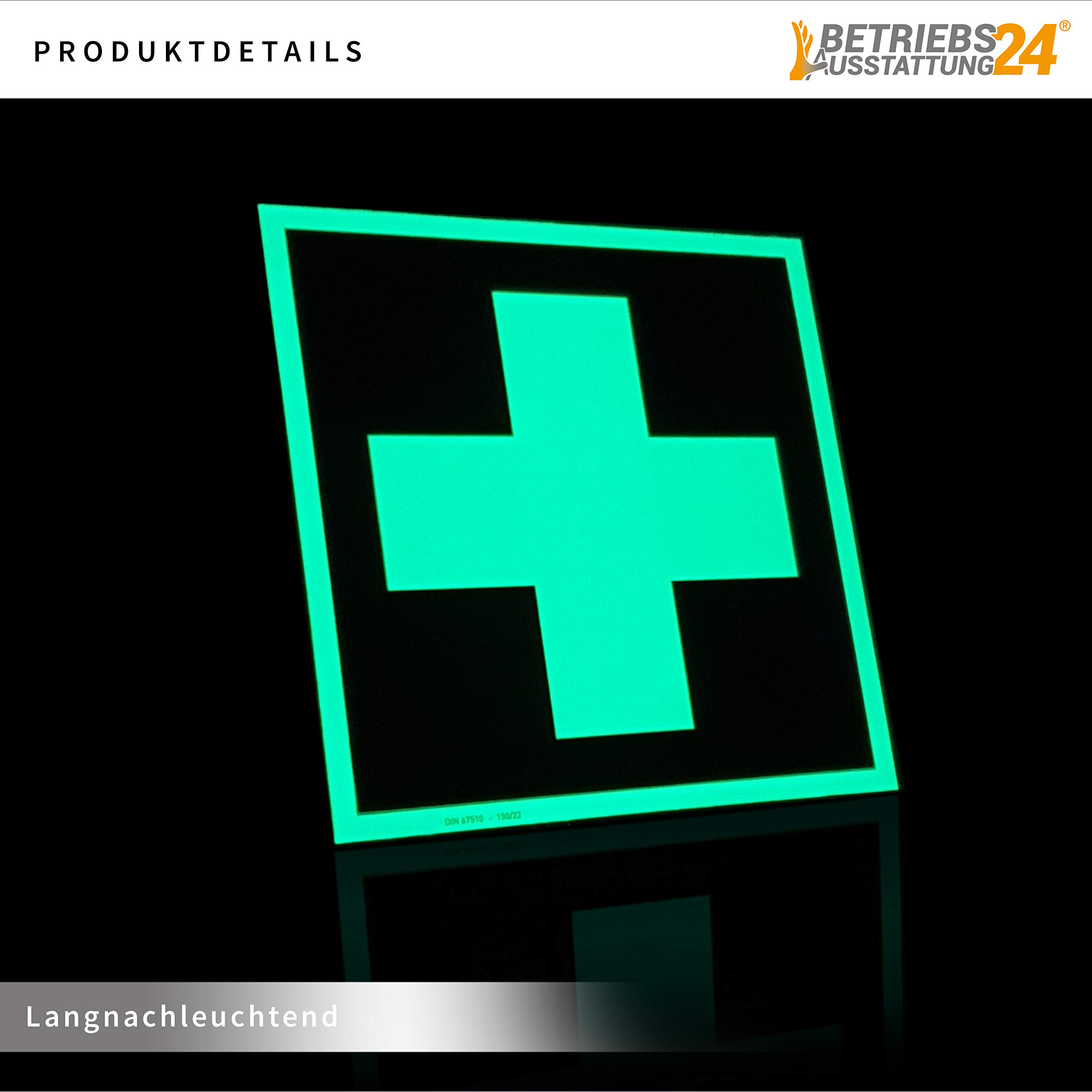 Erste-Hilfe-Koffer Komplettset für Betriebe nach DIN - Verbandskasten inkl. Inhalt, Hinweisschild, Sicherheitsaushang & Meldeblock - First AID Box (Small, Orange - DIN 13157)