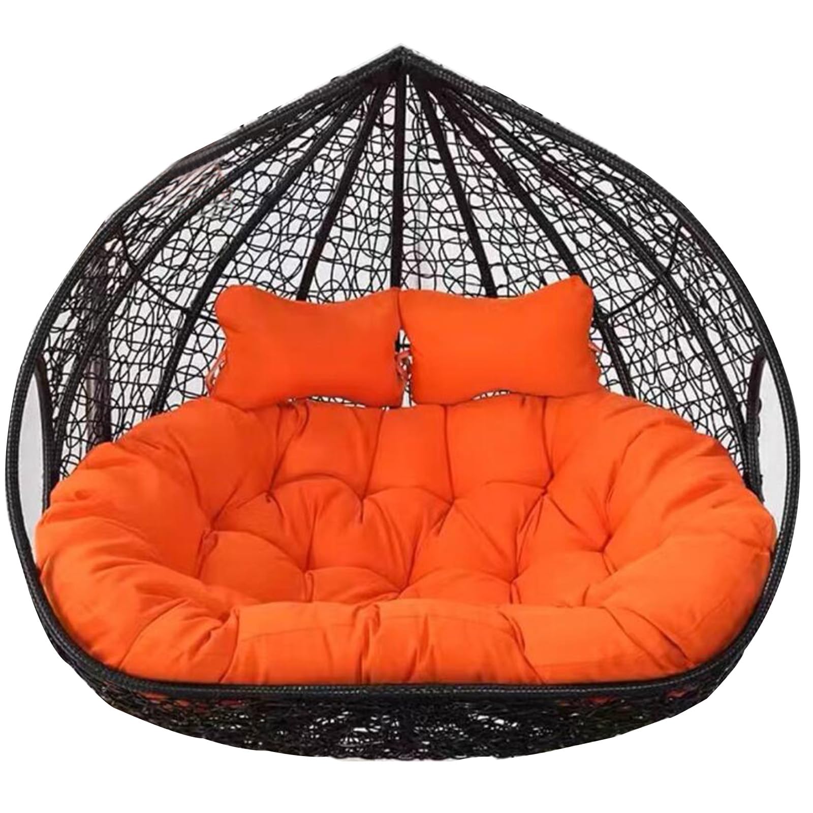 LSyySy 2 Seater Egg Chair Swing Cushion Outdoor, 2 Person Hanging Egg Chair Cushion, Double Hanging Basket Chair Cushion, Hanging Hammock Chair Cushion Replacement (Only Cush