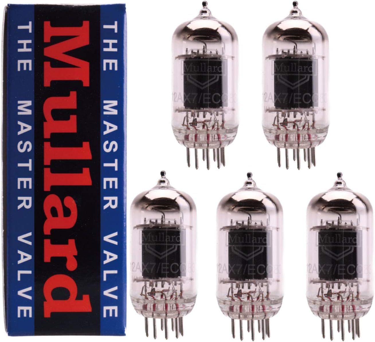 12AX7/ECC83 Mullard ムラード 5本マッチ 高ゲイン 真空管PX13