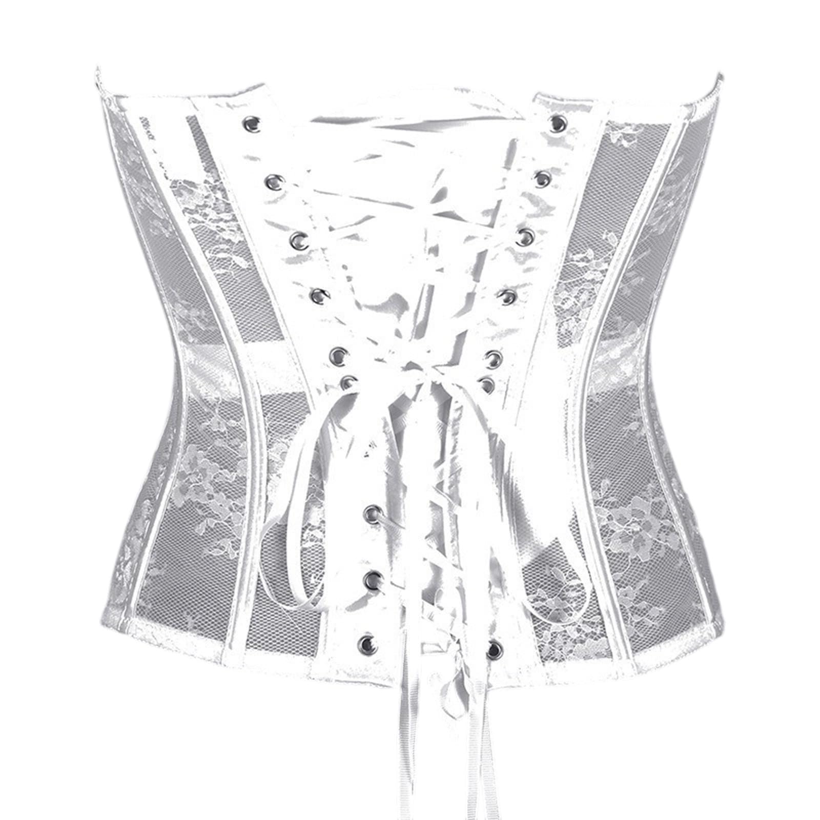 Corsetto Donna Elegante Corto, Corpetto Top Donna Curvy