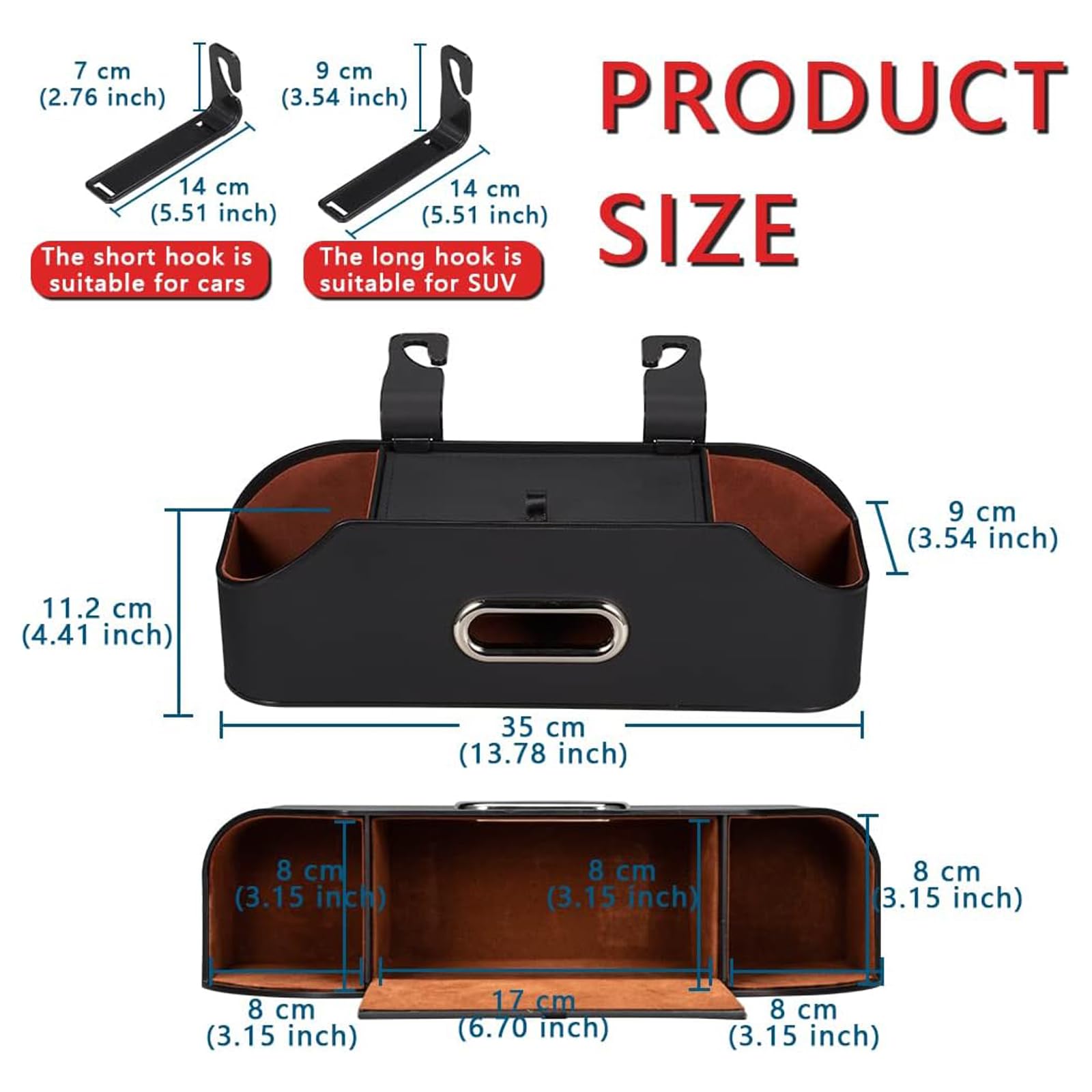 Organizador Respaldo Asiento Coche para Jaguar E-Pace/XE/XF/X-Type