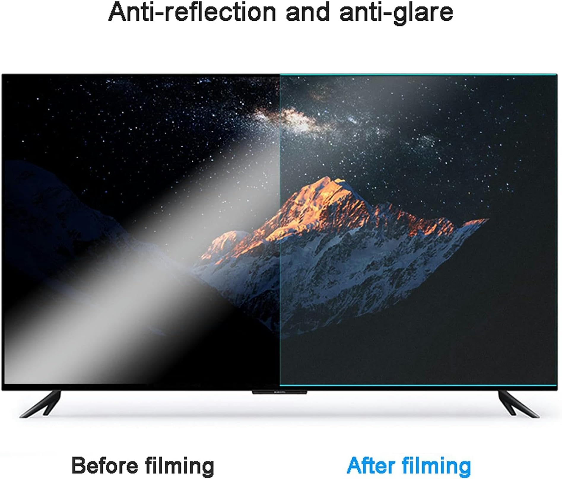 Entspiegelte Displayschutzfolie für 32-43 Zoll TV-Monitore, Blaulichtfilter & UV-Schutzfolie, Kratzfeste Schutzfolie für TV-Monitore, 42 Zoll, 4, 43 Zoll，43 inch