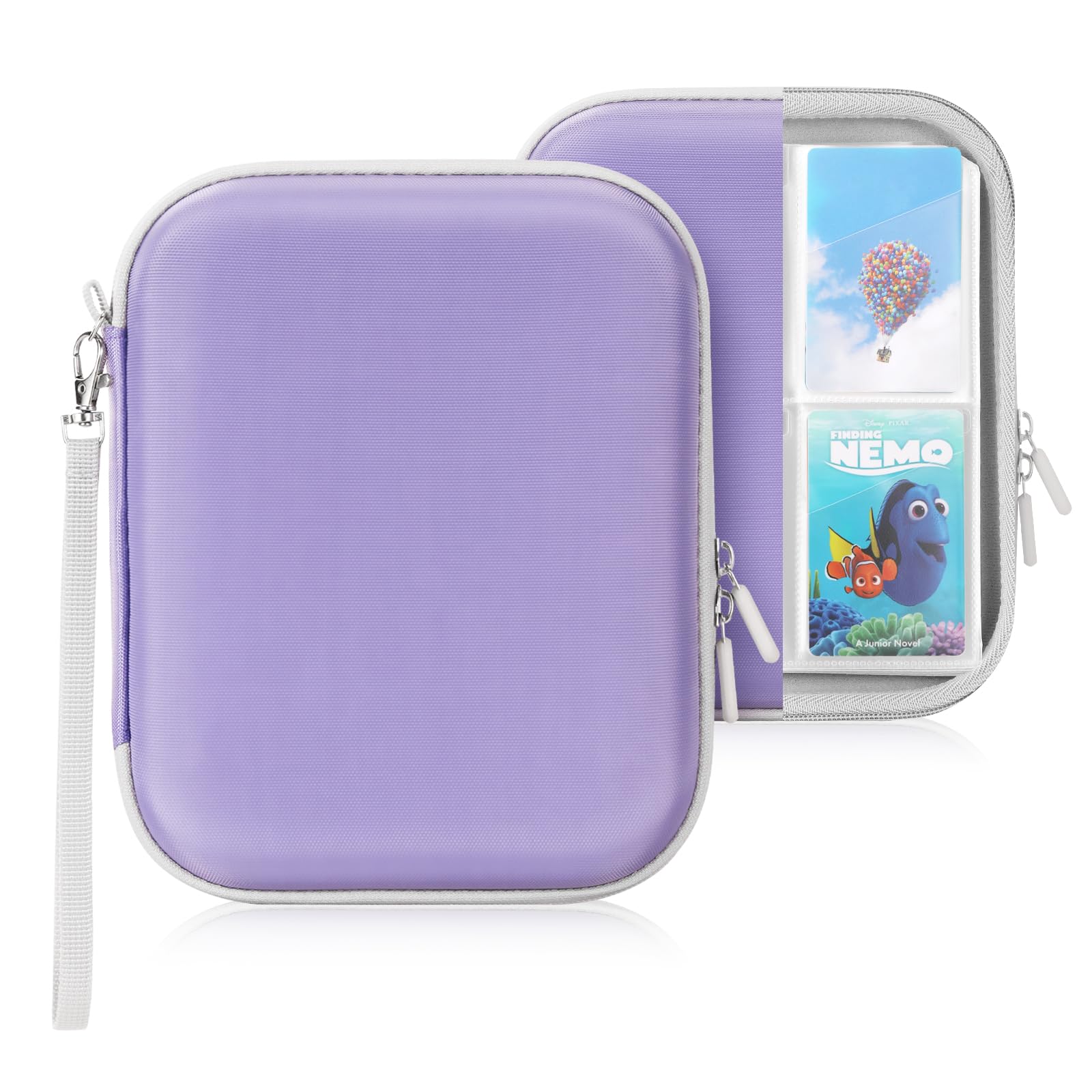 EUGOOCX Portable Card Holder Case for Yoto Cards, Double-Sided Binders Holds up to 120 Audiobook Cards, Storage Bag with Card Sleeve for Easy Travel & Organization (Purple) โ image 1