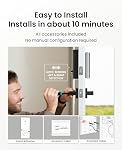 DESLOC K120 Fingerprint Smart Door Lock, Built-in WiFi, 16-Month Battery | GPT 3D Fingerprint Learns and Adapts for Faster Unlocking, with App Control, Auto Lock, IP65, and BHMA Grade 3 , Black
