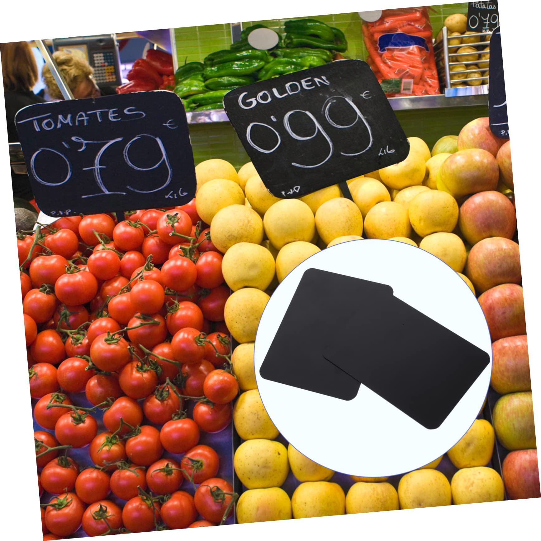 Operitacx 10 Set Porta Etichette Da Appendere Clip 's Dc Gazebo Condimento Adesivo Magnetico Contenitori Per Alimenti Etichetta Riscrivibile Cestini Porta Etichette 12 Pezzi * 10