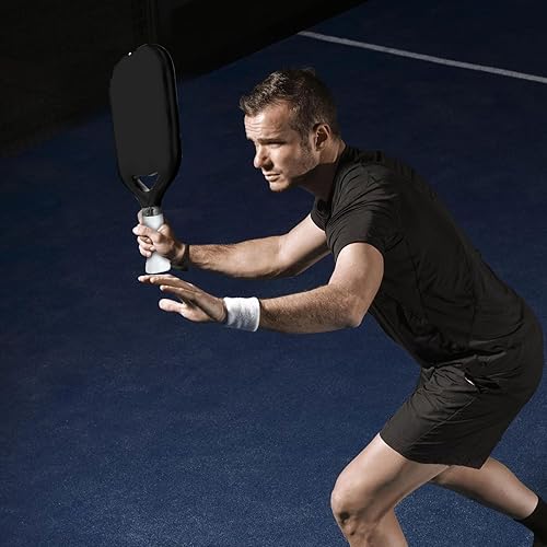 Miniatura 7 de Cinta protectora de borde de paleta de pickleball de 3 piezas, cinta protectora de pickleball para la cabeza, agarre de raqueta, agarre de