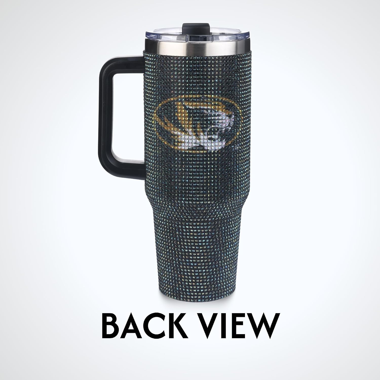 The Memory Company Officially Licensed 40oz TC Bling Game Day Tumbler with Vintage Logo, University of Missouri