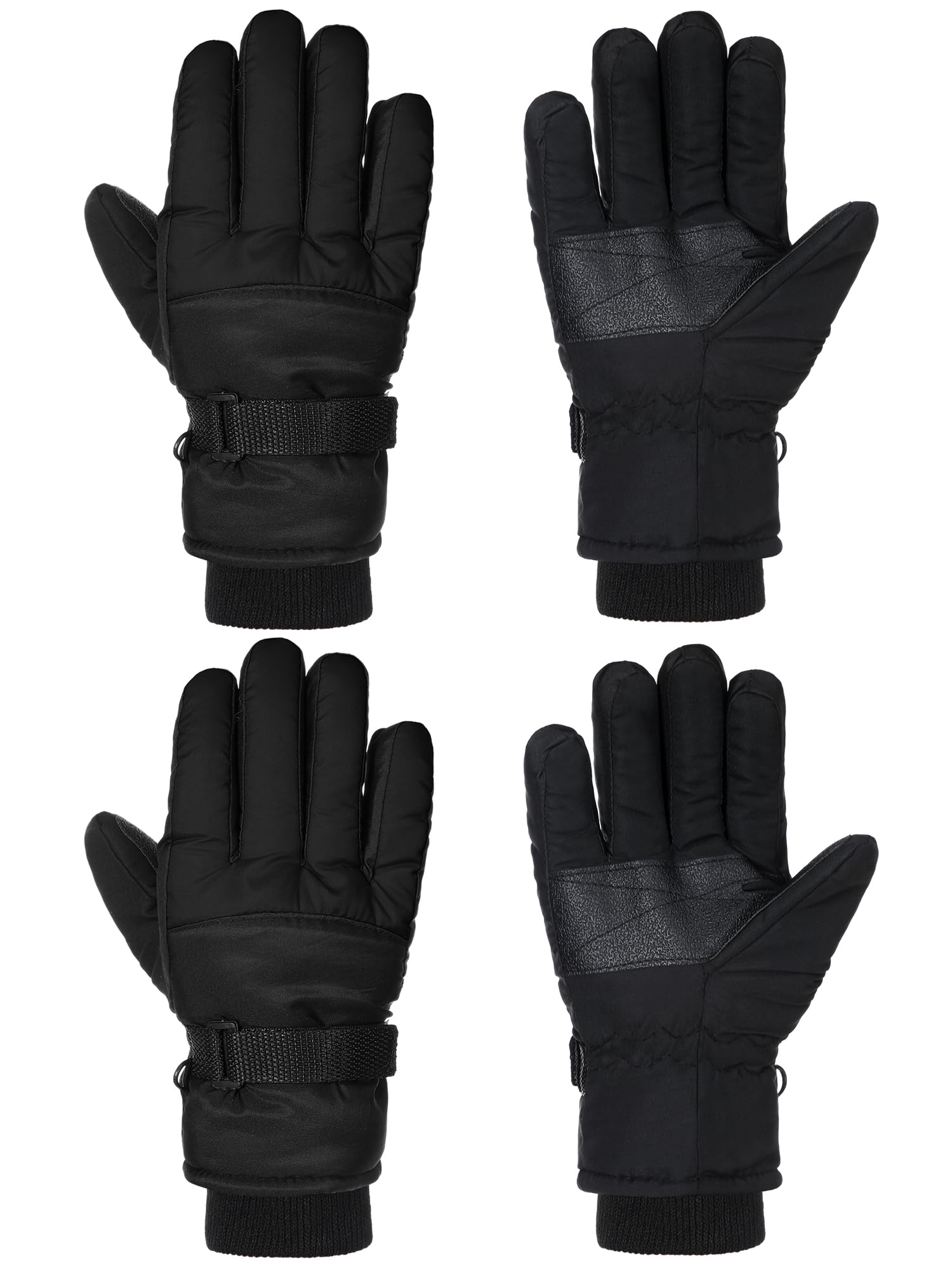 SATINIOR 2 Pair Kids Winter Gloves