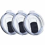 3 Pack 20 oz Tumbler Lid, Magnetic Slider Replacement Lids for YETI 20 oz Tumbler, 10/24 oz Mug and 10 oz Lowball, Spill Proof Cup Lids Covers Compatible for Ozark Trail, Old Style Rtic, BPA Free