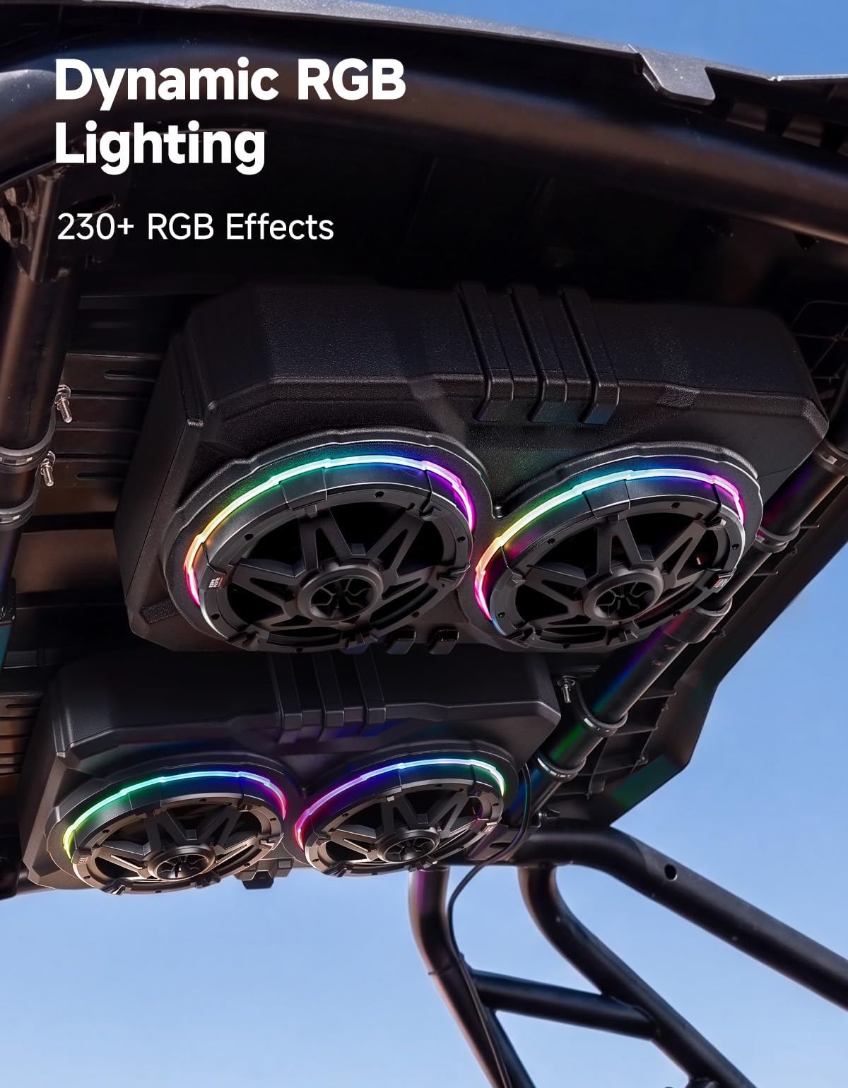 KEMIMOTO Système sonore de toit UTV de 6,5 pouces compatible avec Can-Am X3