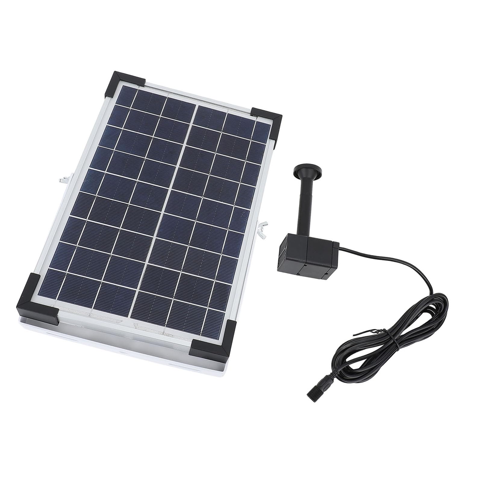 RIZGHWOY Kit Pompa per Fontana Solare Pompa Versatile per Irrigazione per Laghetto per Acquario da Piscina in Cortile Sollevamento da 150 Cm Portata da 200 L/h
