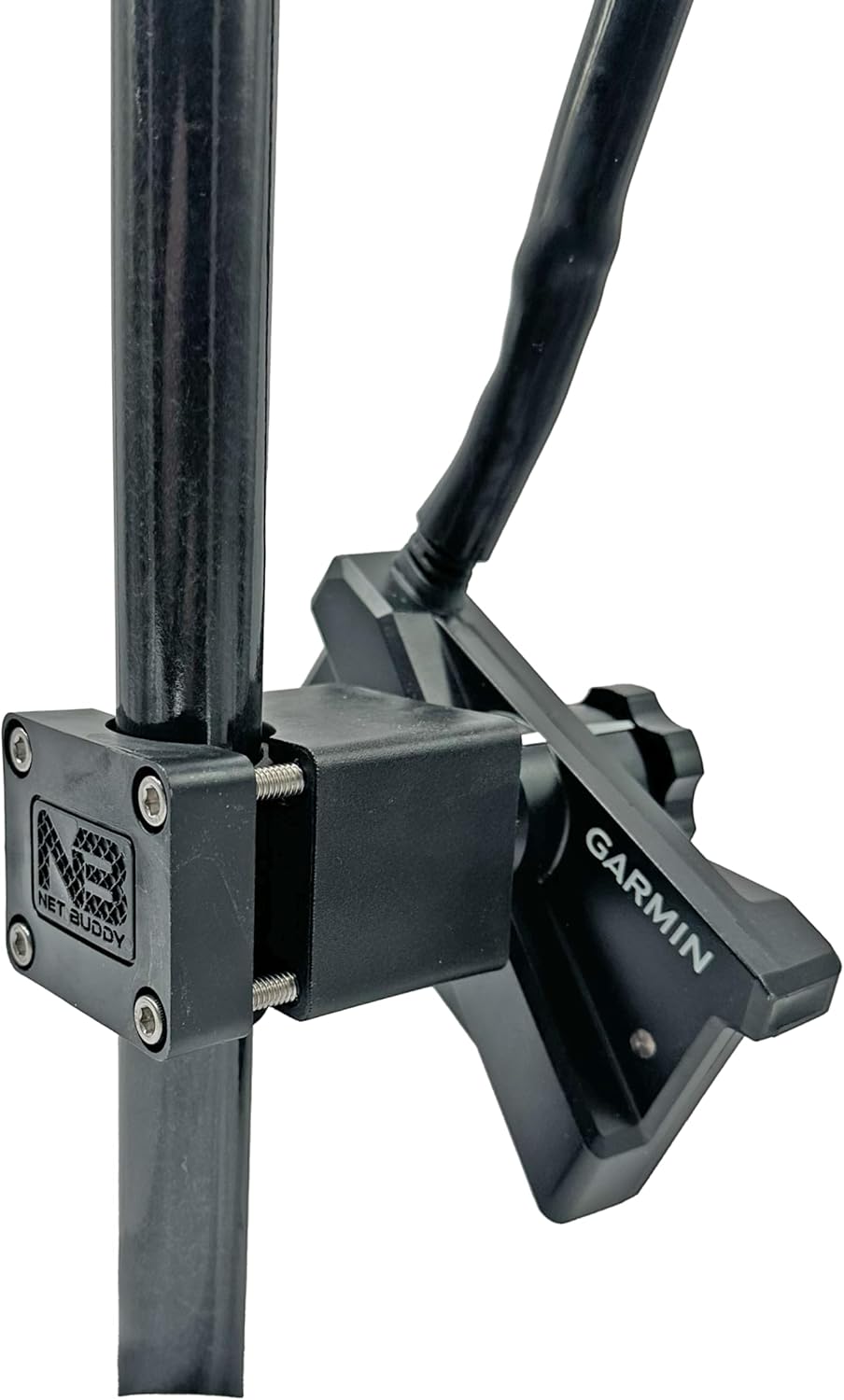 0 Degree Extended Mount for Garmin Livescope Plus LVS34, Trolling Motor Mount, Aluminum Knob