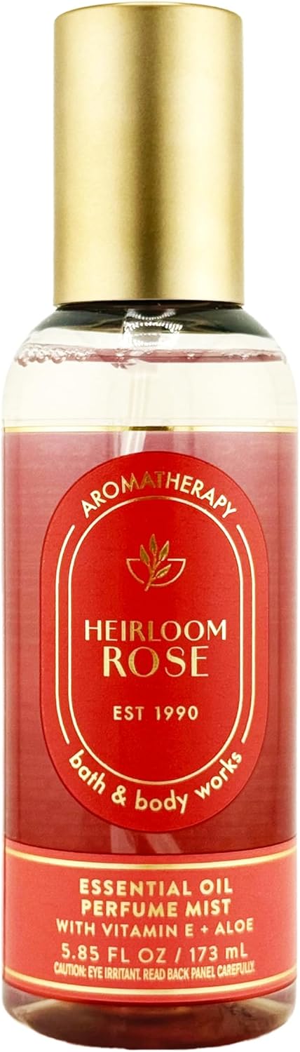 Bath and Body Heirloom Rose Essential Oil Perfume Mist | 5.85 Fl Oz