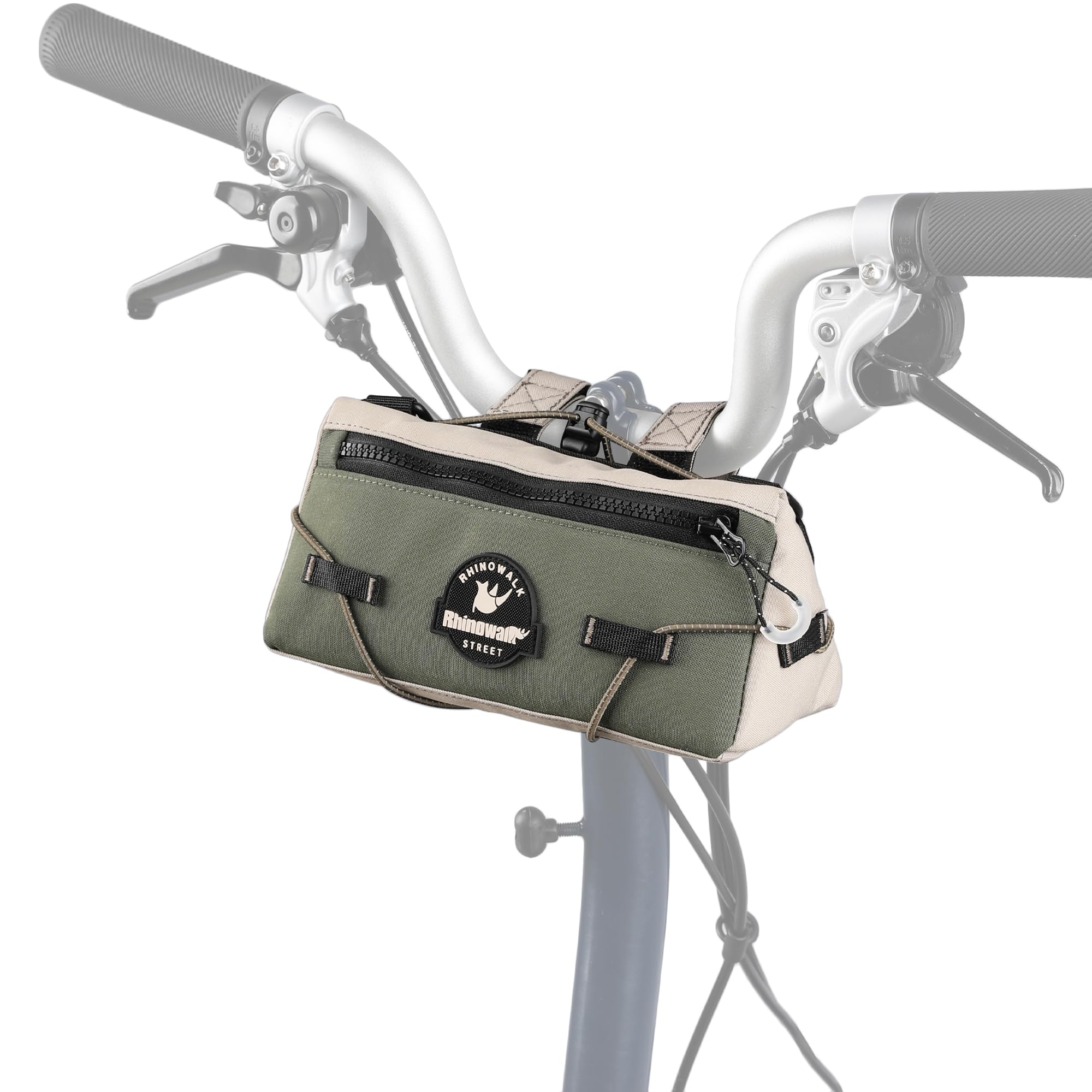 Rhinowalk Bike Handlebar Bag Urban Cycling Front Bag Bike Basket Bicycle Storage Bag, Shoulder Bag, Cycling Accessories(Green) — image 1