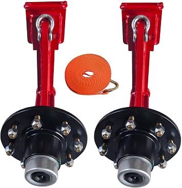 Thickened Shipping Container Wheels, 8x6.5 Lugfor heavy loads.