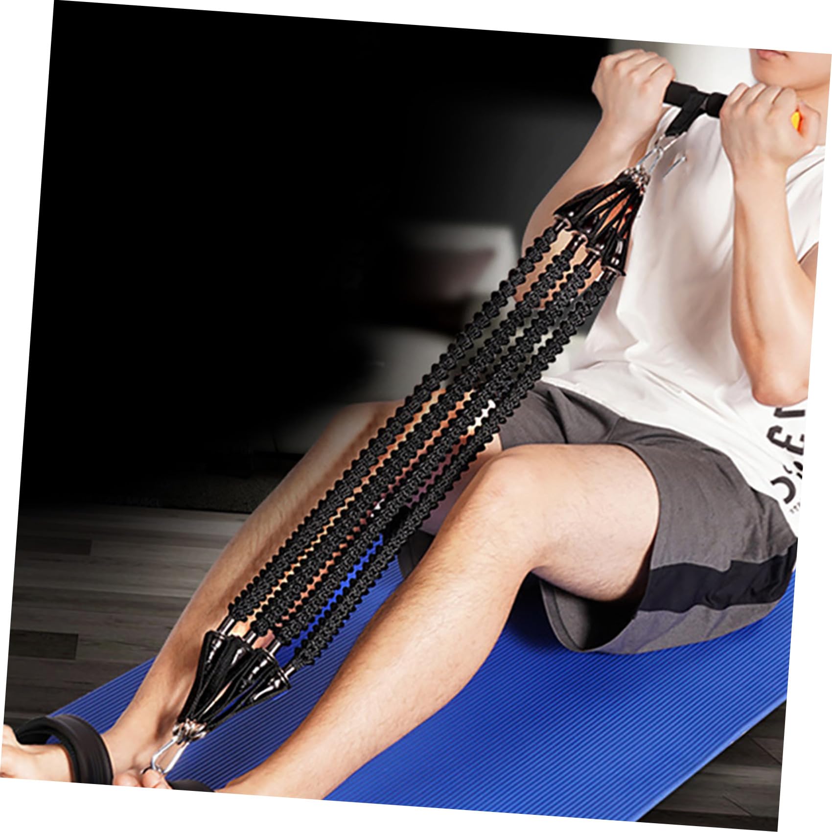 Alipis Banda Elástica de Resistencia para Entrenamiento de Tríceps y Hombros Material Pte y Espuma para Equipos de Fitness en Casa