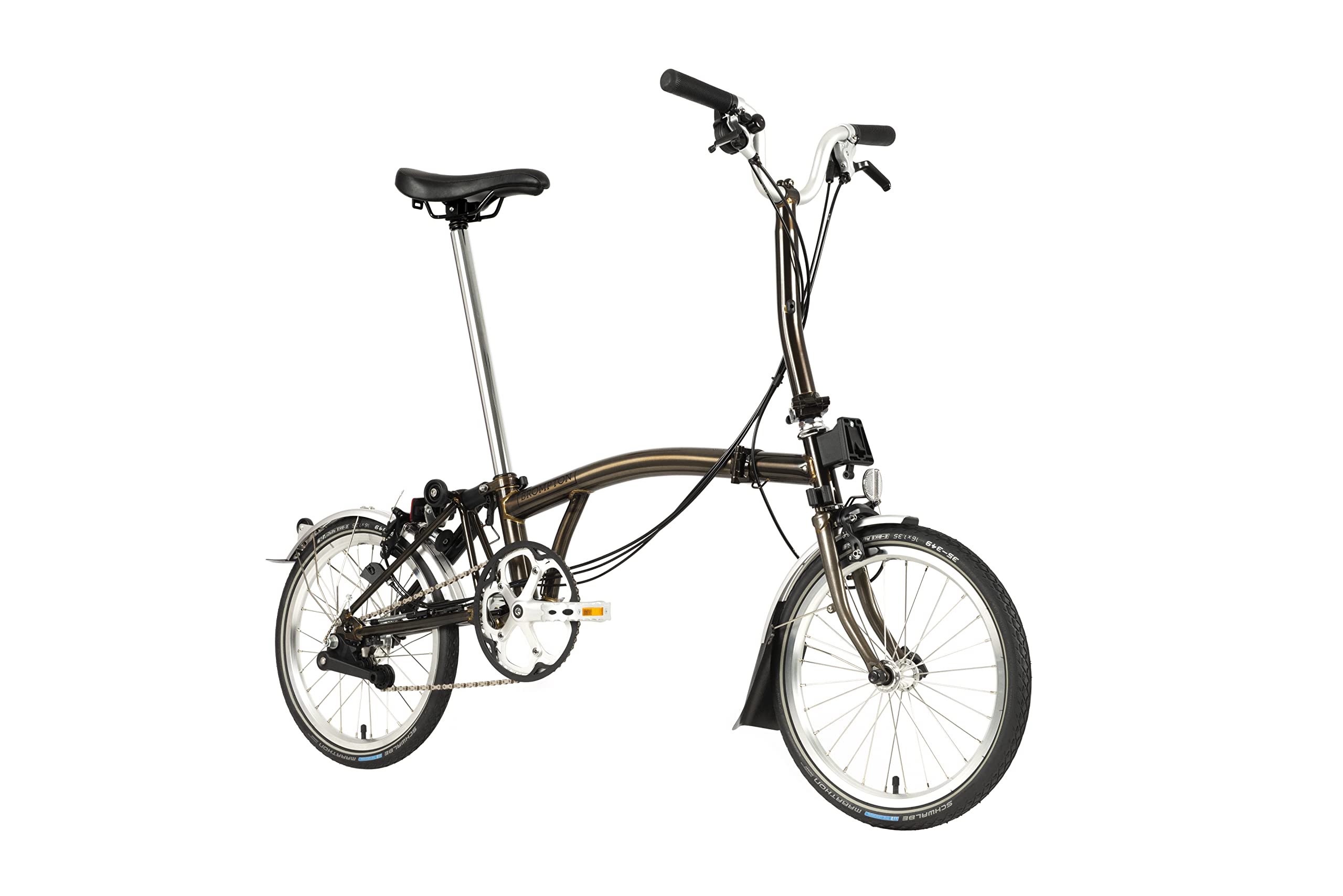 Amazon | Brompton Cライン 6速折りたたみ自転車 - ミッド(ブラック
