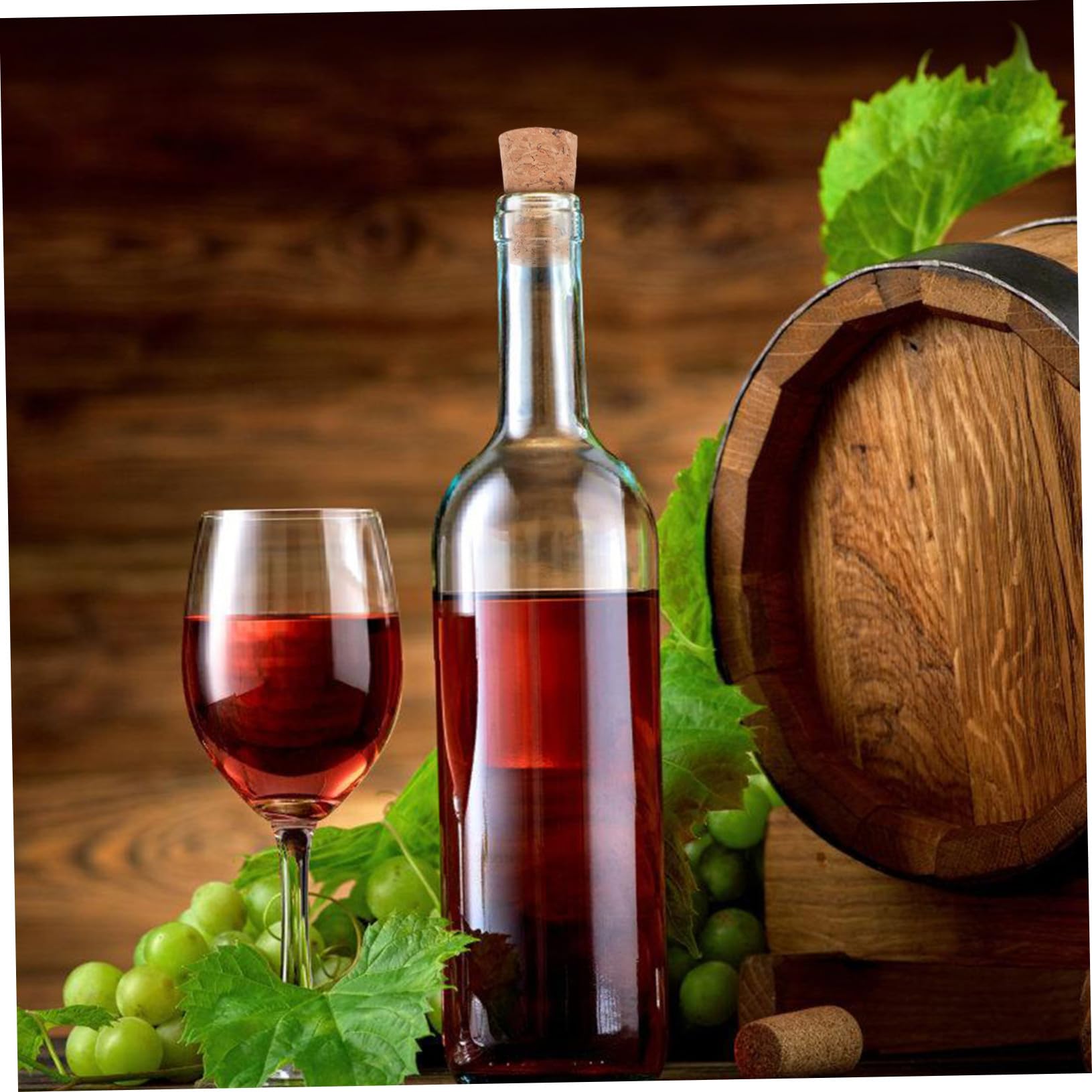 Hemobllo 100 Pezzi Tappi di Sughero Conici per Bottiglie Tappi Sostitutivi per Vino con Ermetico Adatti Bottiglie di Vino e Contenitori