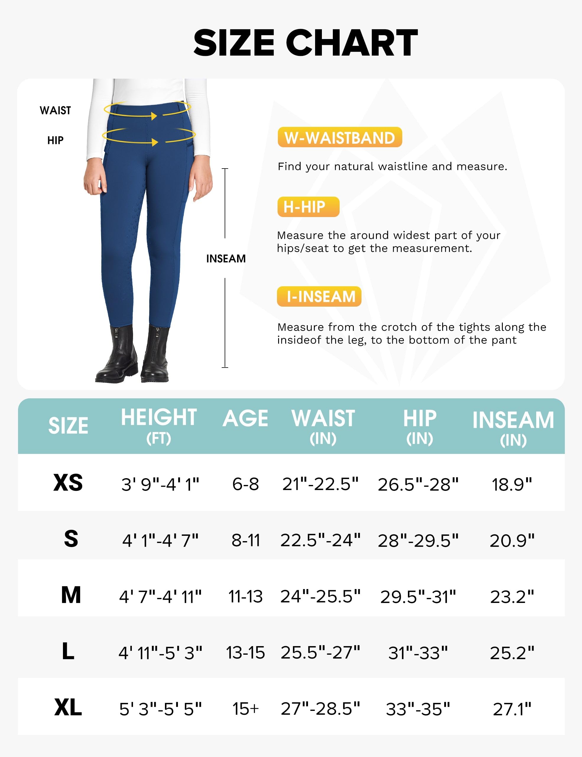 FitsT4 Sports Pantaloni da Equitazione Invernali per Bambini Leggings da Equitazione Invernali per Bambine Pantaloni da Equitazione Termici con Rivestimento Completo in Silicone