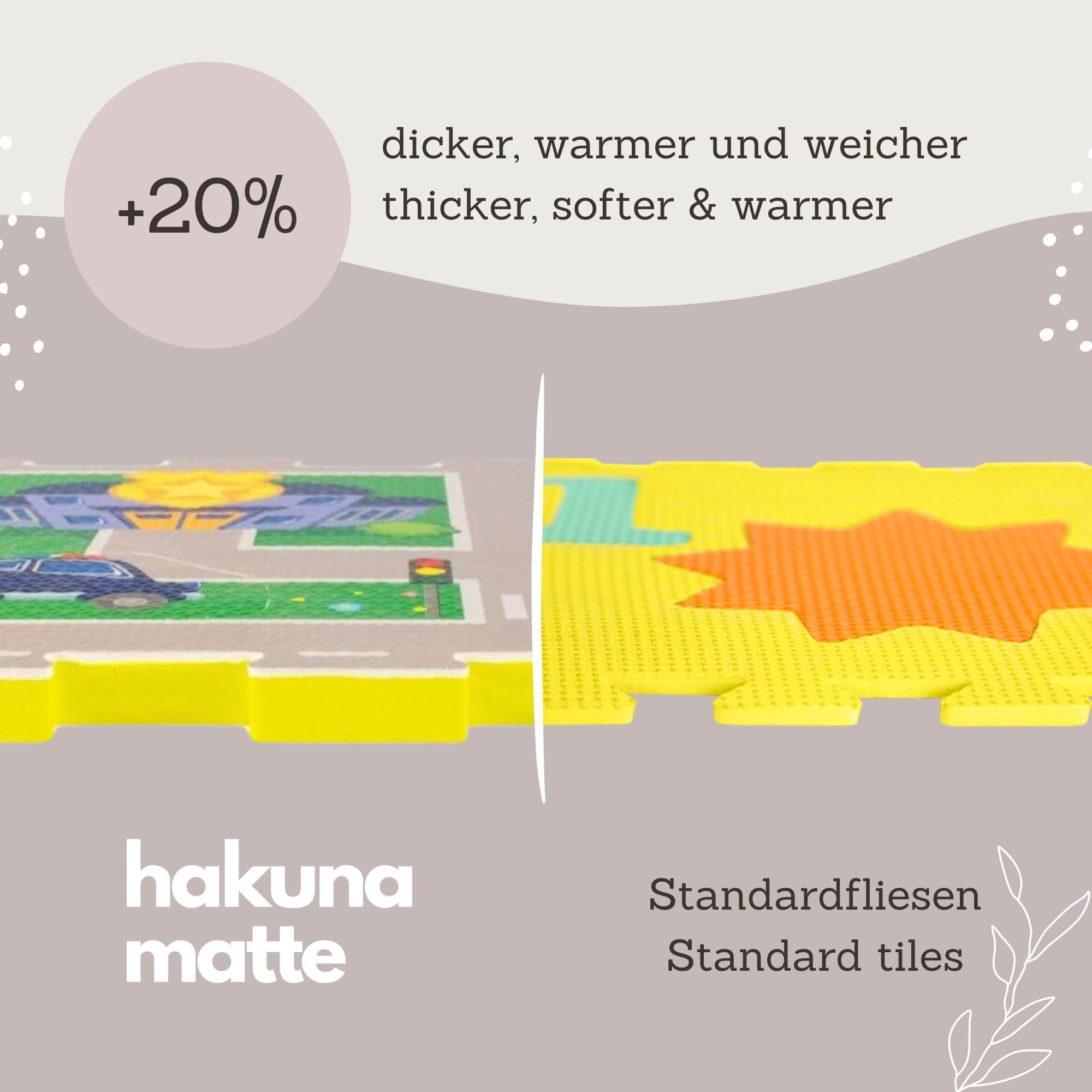 Hakuna matte Puzzlematte City | in Grün