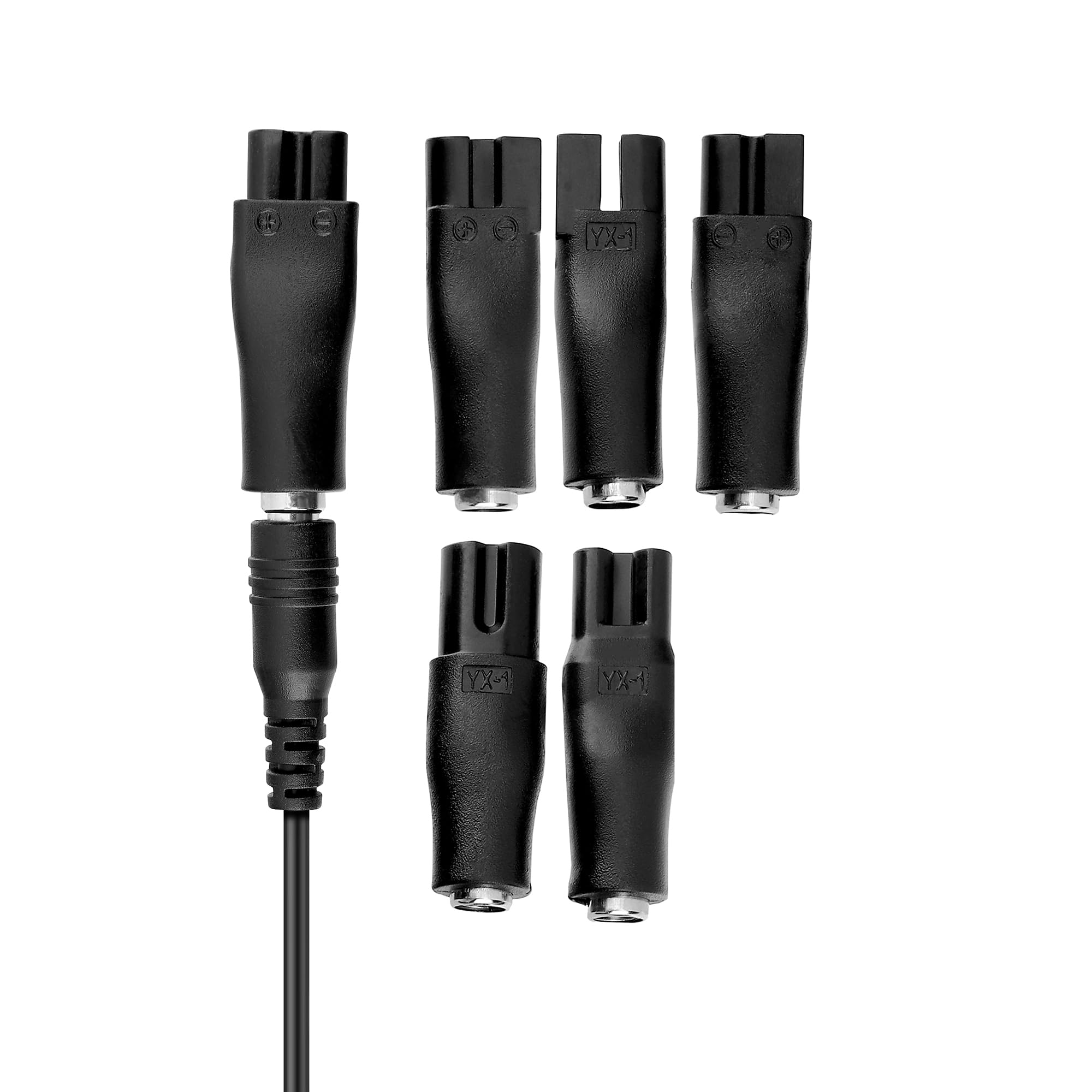 MDCGPower 7 PCS Power Cord 5V Replacement Charger USB Adapter Compatible with Electric Hair Clippers, Beard Trimmers, Shavers, Beauty Instruments, Desk Lamps, Purifiers