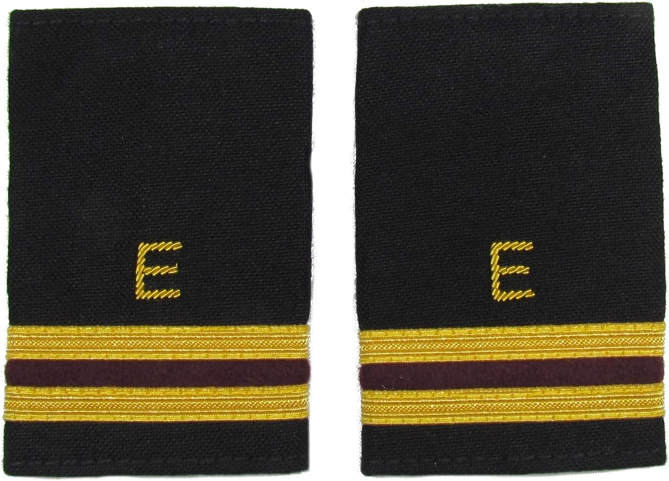 Uniform Store LondonEpaulette Aircraft Engineers Gold-Maroon with E 2 Gold & 1 Maroon Bars